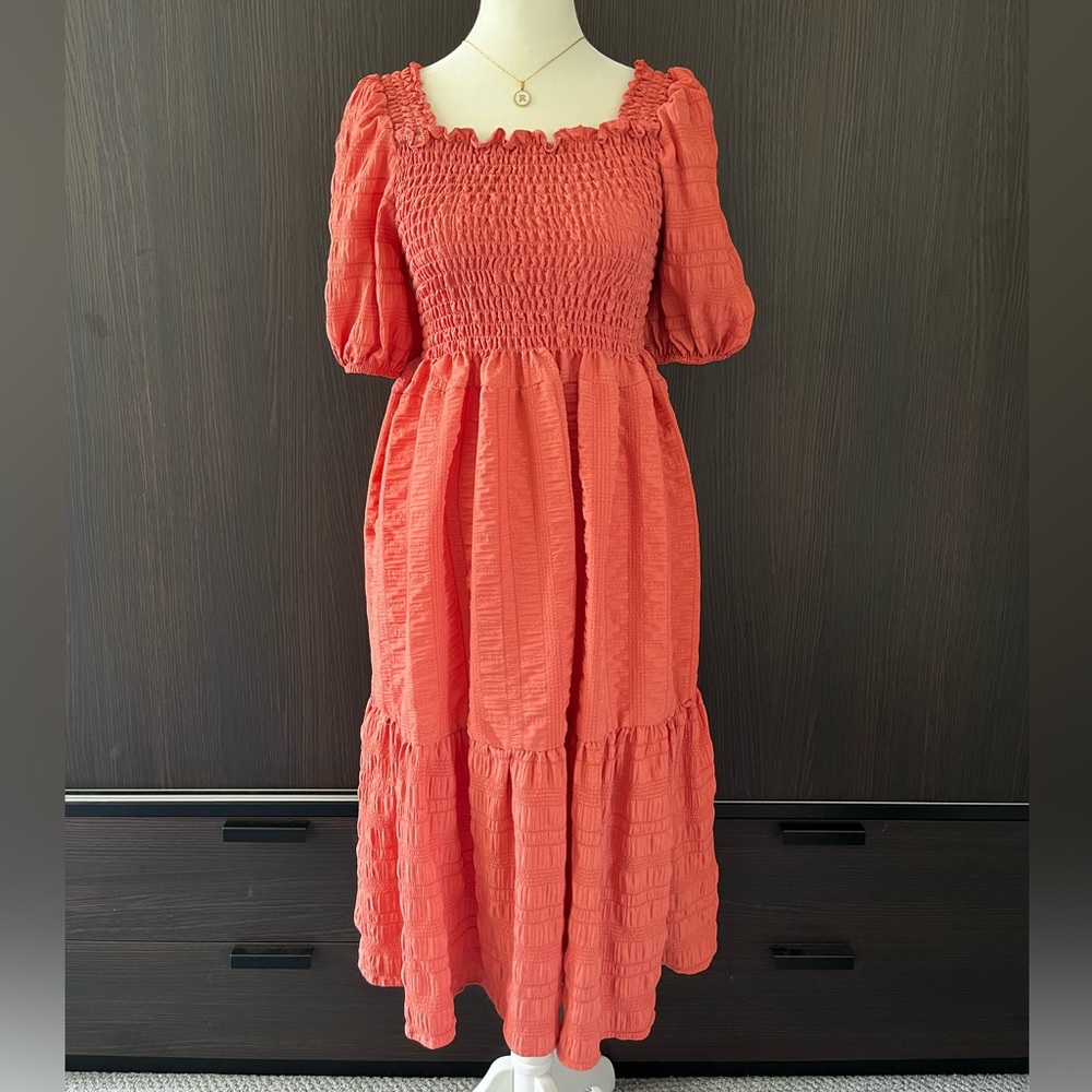 Midi Smocked Dress